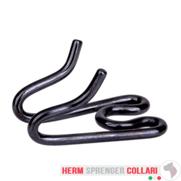 "Black Rose Thorn" Maglia extra in acciaio inossidabile nero per il collare a punta – spessore filo- 2.25 mm