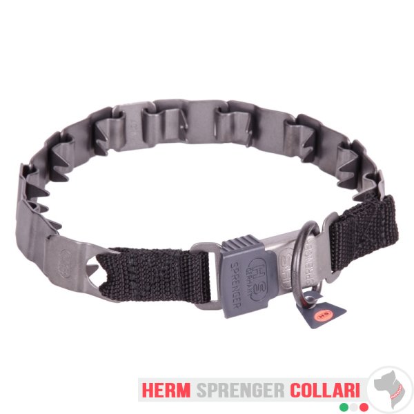 "Dark Force" Collare Neck Tech SPORT in acciaio inox nero (48 cm)