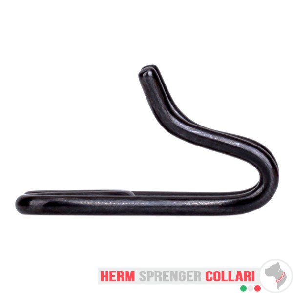 Maglia extra "Dark Spike" in acciaio inossidabile nero per collare a punta – spessore filo 3,2 mm