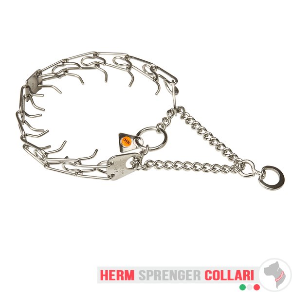 "Training Profy" Collare a punta in acciaio inox con girevole (2,25 mm x 41 cm)