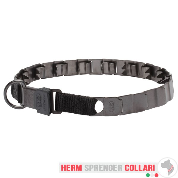 "Black Star" Collare Neck Tech SPORT in acciaio inox nero (60 cm)