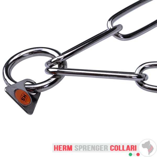 "Attention Concentrator" collare da esposizione in acciaio inox con punte rivestite in plastica - 3,0 mm