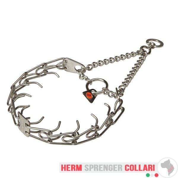 "Training Profy" Collare a punta in acciaio inox con girevole (2,25 mm x 41 cm)