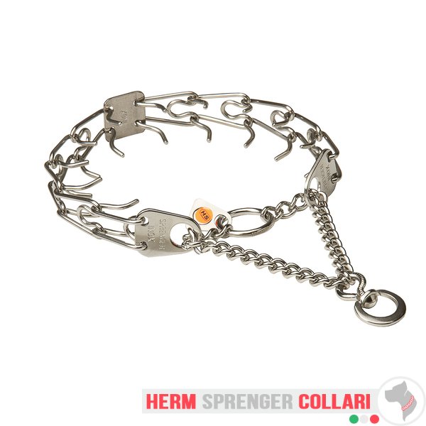 "Training Profy" Collare a punta in acciaio inox con girevole (2,25 mm x 41 cm)