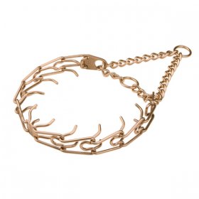 "Easy Doggy" Curogan Pinch Collar with Center-Plate and Assembly Chain (3.2 mm x 23 inches)