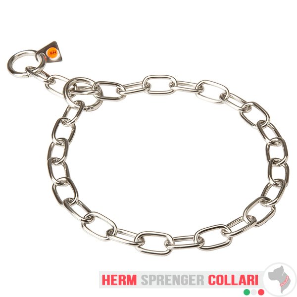 "Training Joy" Collare a catena a maglie medie in acciaio inossidabile - 3.0 mm