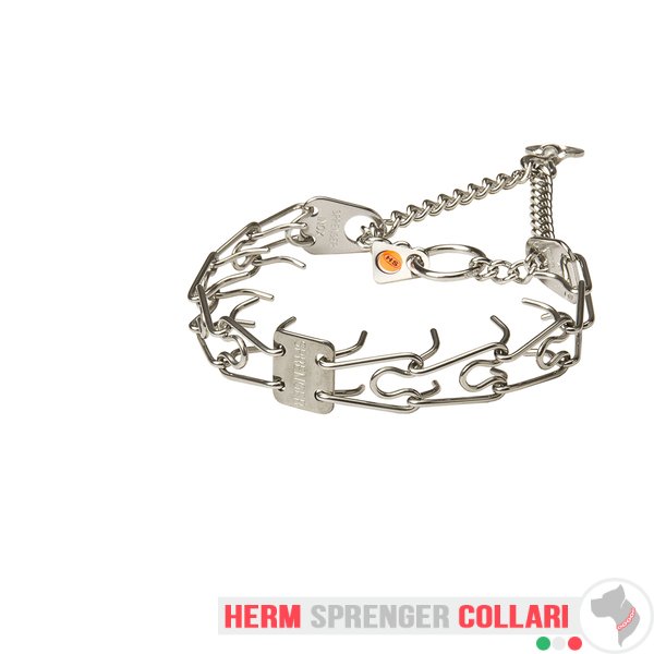 "Training Profy" Collare a punta in acciaio inox con girevole (2,25 mm x 41 cm)