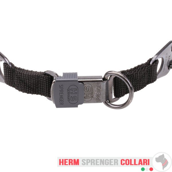 "Black Force" Collare a punta in acciaio inox nero fibbia a scatto (4 mm x 60 cm)