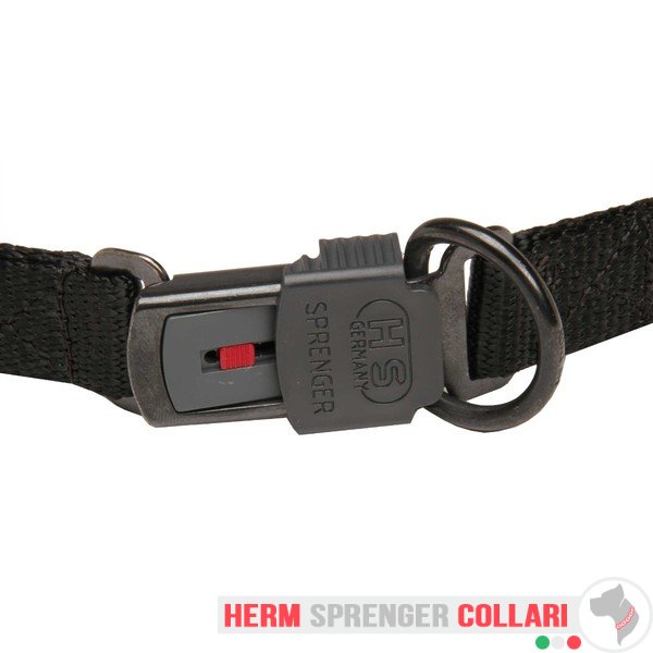 "Daily Trainer" Collare a punta in acciaio inox nero con fibbia a scatto (3.2 mm x 52 cm)
