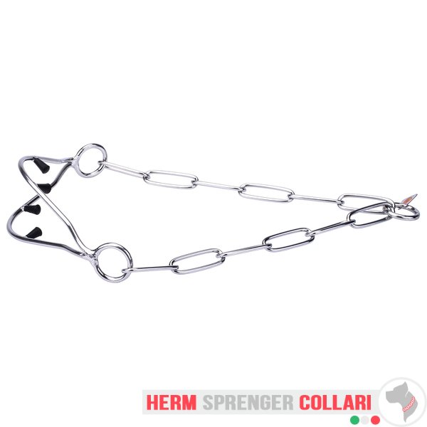 "Attention Concentrator" collare da esposizione in acciaio inox con punte rivestite in plastica - 3,0 mm