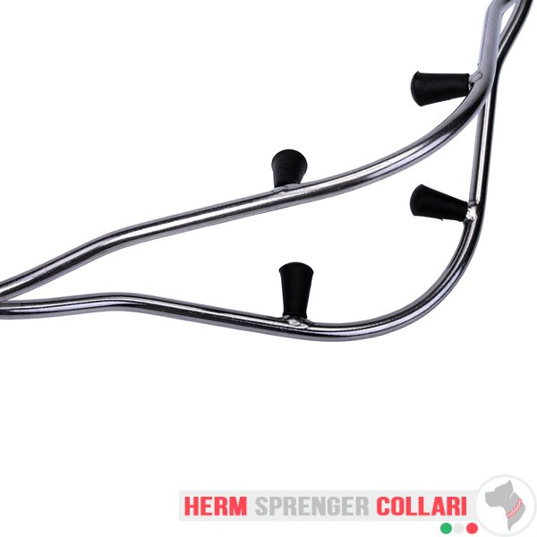 "Attention Concentrator" collare da esposizione in acciaio inox con punte rivestite in plastica - 3,0 mm