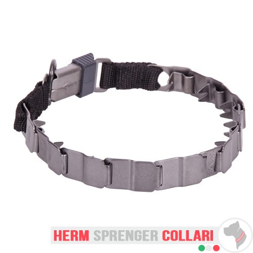 "Dark Force" Collare Neck Tech SPORT in acciaio inox nero (48 cm)