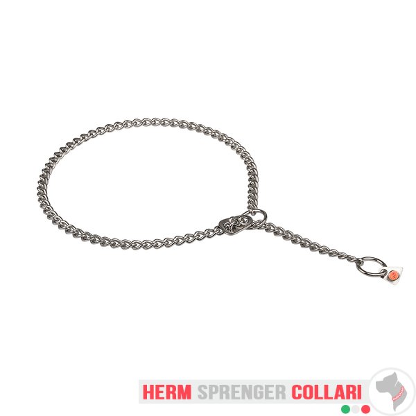 "Mr. Amazing" Collare a catena tonda a maglie corte in acciaio inox con fermo - 2.5 mm