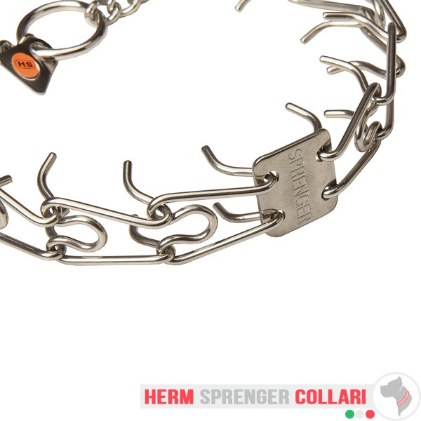 "Training Profy" Collare a punta in acciaio inox con girevole (2,25 mm x 41 cm)