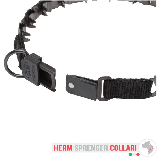 "Black Star" Collare Neck Tech SPORT in acciaio inox nero (60 cm)