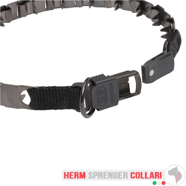 "Black Star" Collare Neck Tech SPORT in acciaio inox nero (60 cm)