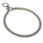 Collare a strangolo, salvapelo, in acciaio cromato, 3 mm