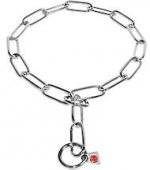 Collare salva pelo a maglie lunghe in acciaio inox 4 mm