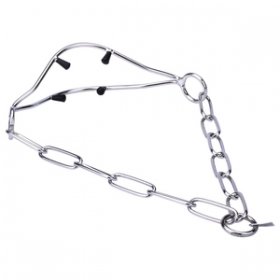 "Attention Concentrator" collare da esposizione in acciaio inox con punte rivestite in plastica - 3,0 mm