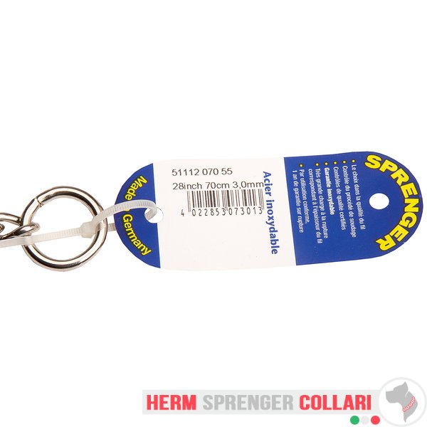 "No Issues" Collare a catena tonda in acciaio inossidabile - 3.0 mm