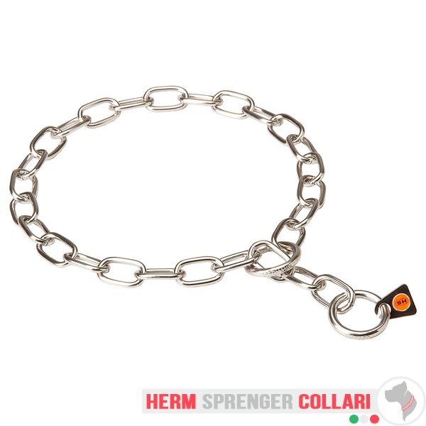 "Training Joy" Collare a catena a maglie medie in acciaio inossidabile - 3.0 mm