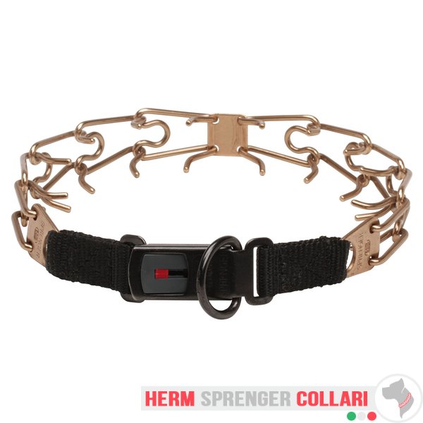 "Shiny Holder" Collare a punta in curogan con fibbia a scatto - (3.2 mm x 52 cm)