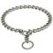 Chrome plated choke dog collar for behavior correction
