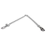 "Double Walk" guinzaglio accoppiacani in acciaio cromato (4.0 mm x 30+30 cm)