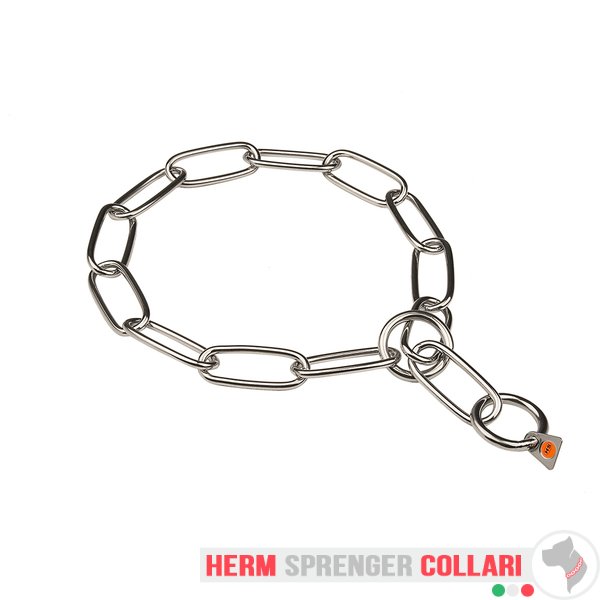 "Big Brother" Collare a catena a maglie lunghe in acciaio inossidabile - 4.0 mm
