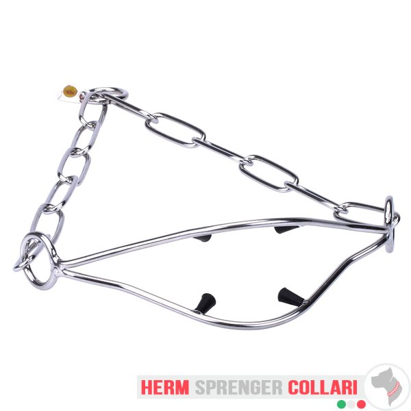 "Attention Concentrator" collare da esposizione in acciaio inox con punte rivestite in plastica - 3,0 mm