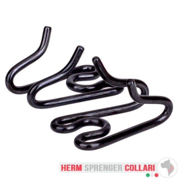 Maglia extra "Dark Spike" in acciaio inossidabile nero per collare a punta – spessore filo 3,2 mm