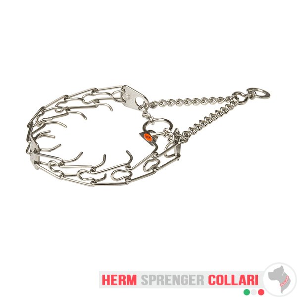 "Training Profy" Collare a punta in acciaio inox con girevole (2,25 mm x 41 cm)