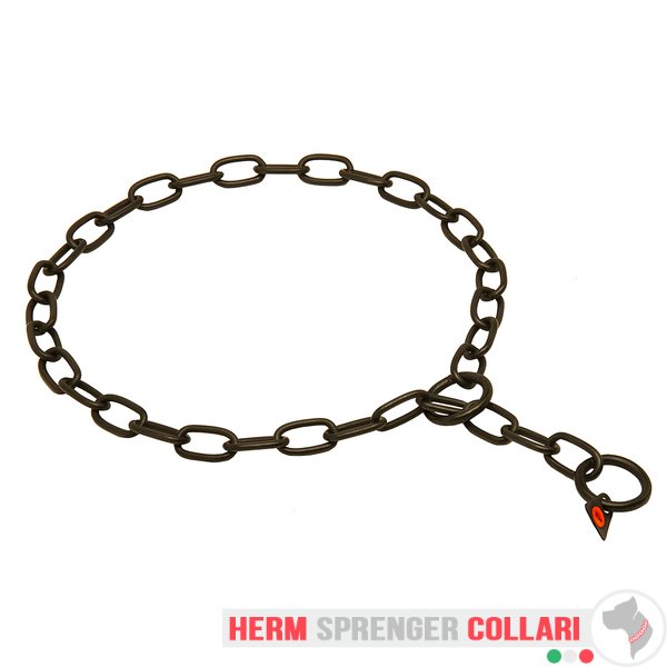 "True Protector" Collare di catena a maglie medie in acciaio inox nero - 3.0 mm