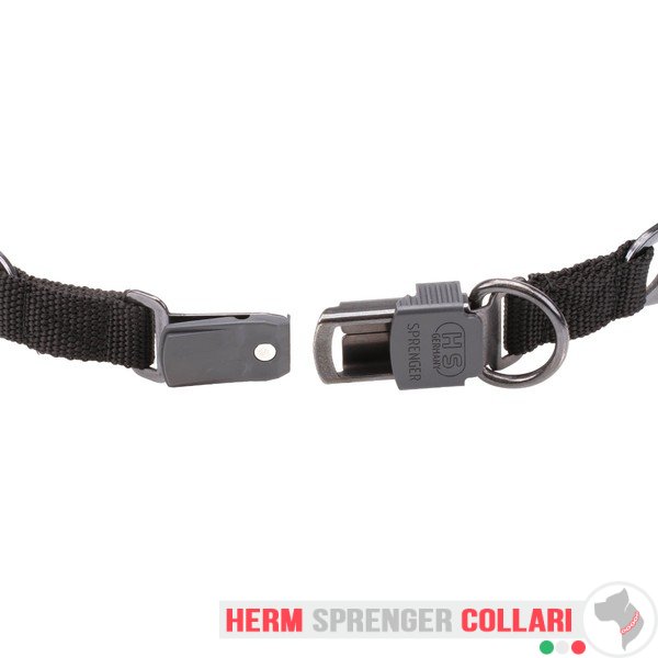 "Black Force" Collare a punta in acciaio inox nero fibbia a scatto (4 mm x 60 cm)
