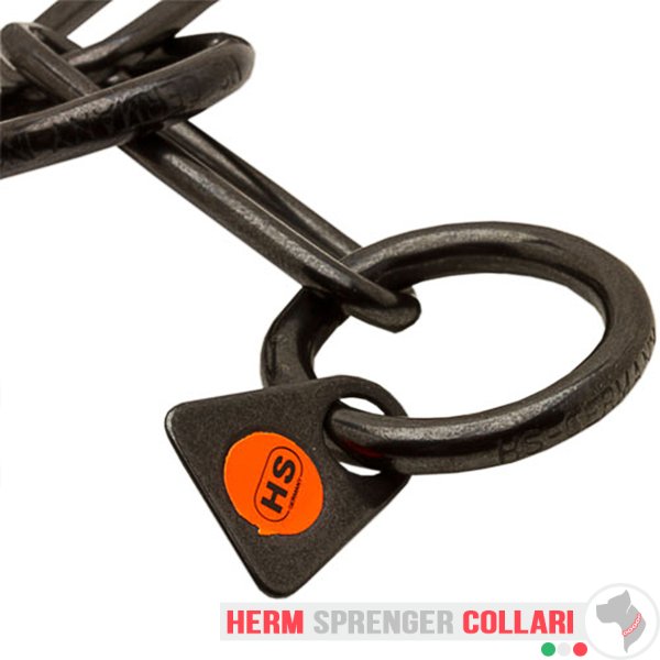 "Fur Fan" Collare a catena in acciaio inox nero con maglie lunghe - 3.0 mm