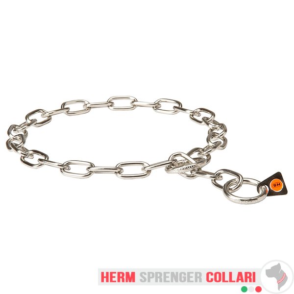 "Training Joy" Collare a catena a maglie medie in acciaio inossidabile - 3.0 mm