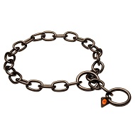 "Royal Guardian" Collare di catena a maglie medie in acciaio inox nero - 4.0 mm