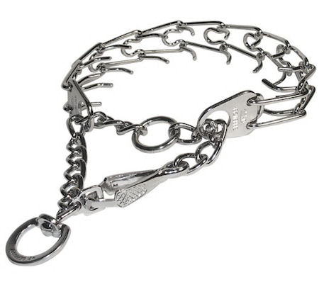 Prong Metal Training Collar With quick release snap hook